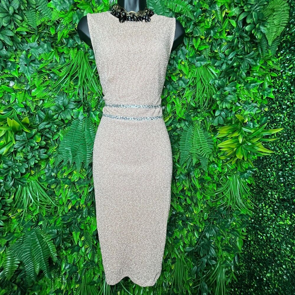 Lovely Grace Dress Small Pink‎ Sleeveless Sparkly Fitted Cocktail Evening 0338